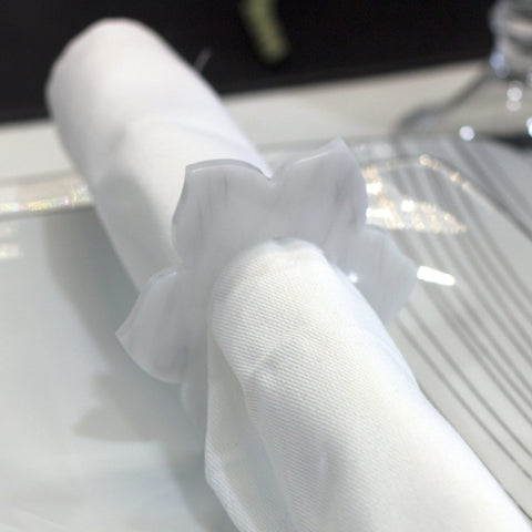 Lucite Petal Napkin Ring (4)