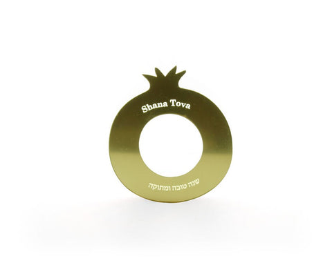 Pomegranate Napkin Rings (4) Gold