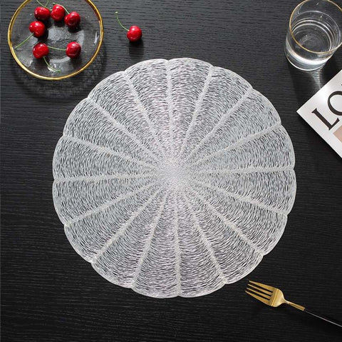 Placemet Floral - Silver (6)