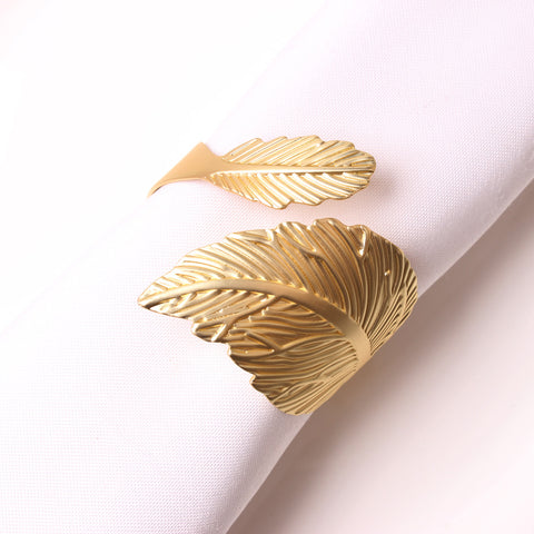 Leaves Napkin Ring - Gold (6)