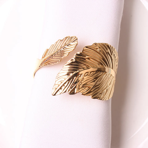 Leaves Napkin Ring - Gold (6)