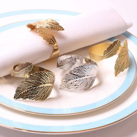 Leaves Napkin Ring - Gold (6)