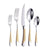 KONIGTUM Cutlery Set 30 Pcs Gold Silver