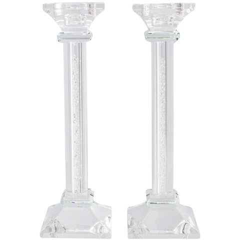 Crystal Candlesticks 23cm