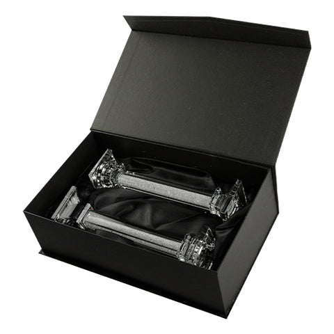 Crystal Candlesticks 23cm