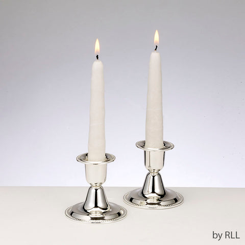 Set of 2 Silverplated Candlesticks 6.5 cm