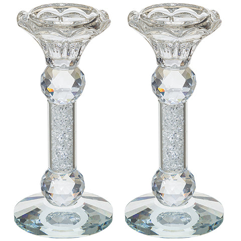 Crystal Candlesticks With Stones 15 cm