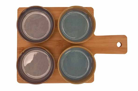 Dip Dish + 4 Bowls Multi Color