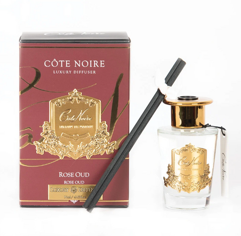 Cote Noire 90ml Gold Diffuser – Rose Oud
