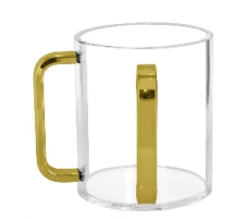 Acrylic Washing Cup - Gold Handle