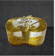 Honey Jar - Acrylic Apple Gold