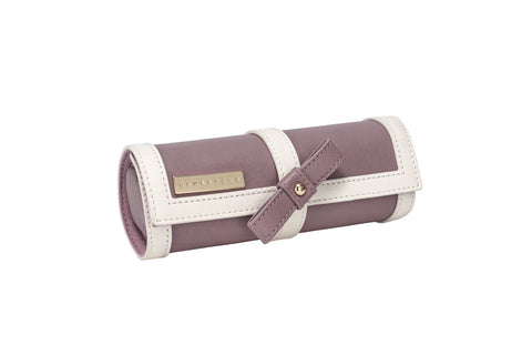 Bluestone Jewellery Roll - Purple/Beige
