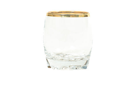 Liquor Cups Gold Rim (6)