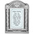 Glass Miror Glitter Candle Home Blessing - 28X20 cm
