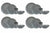 Viva Dinner Set - Grey 16 Pcs
