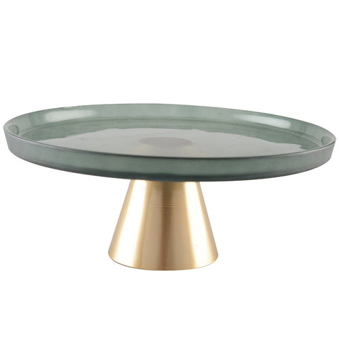 Green Greenery Cake Dish 28cm
