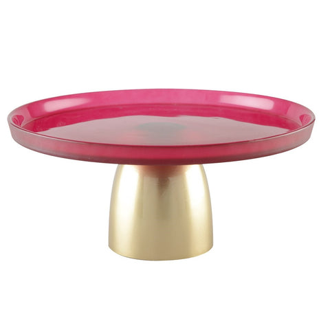 Raspberry Cake Dish Dore 28cm