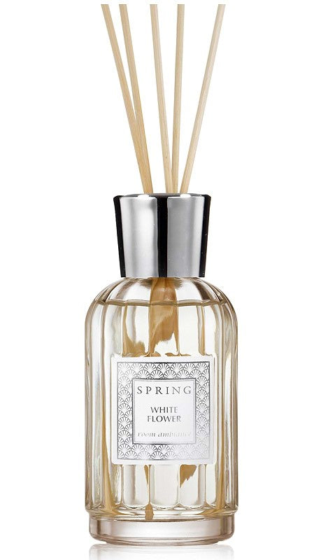 Spring 180ml Clear Luxury Diffuser – White Flower