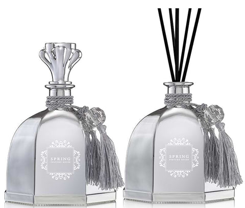 Spring 300ml Silver Luxury Diffuser – White Flower