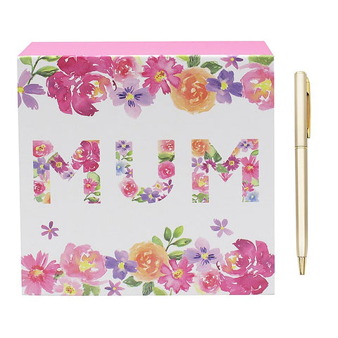 Floral Garland Memo Pad Mum