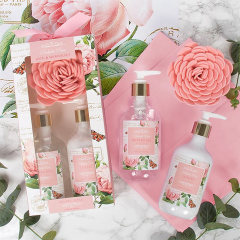 Redoute Rose Shower Set