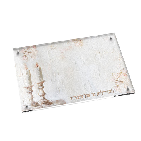 Leatherite Artwork Hadlakos Neiros Tray - Blush Rose