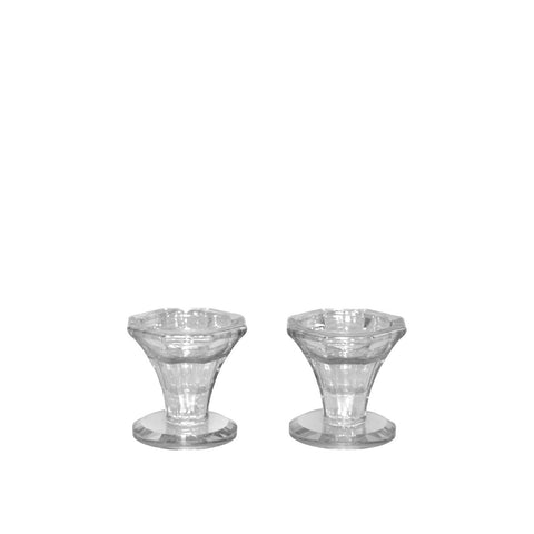 5.5cm Transparent Candlesticks