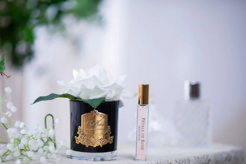 Cote Noire Natural Touch Single Rose - Ivory White