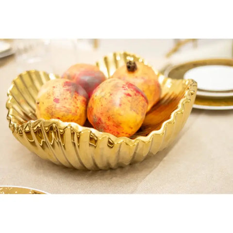 Golden Ceramic Bowl