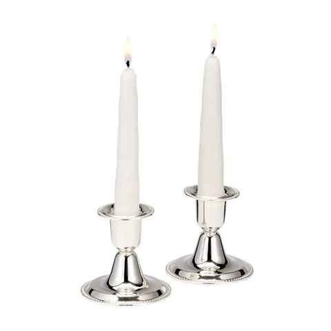 Set of 2 Silverplated Candlesticks 6.5 cm