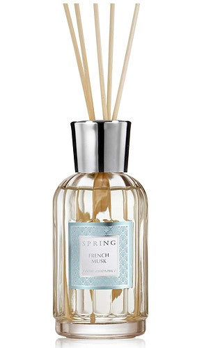Spring 180ml Clear Luxury Diffuser - French Musk