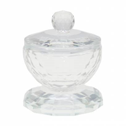 Crystal-Style Salt Shaker with Lid