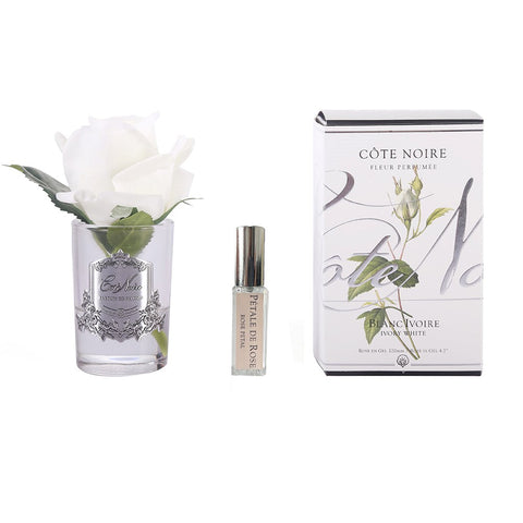 Cote Noire Perfumed Natural Touch Rose Bud - Clear - Ivory White