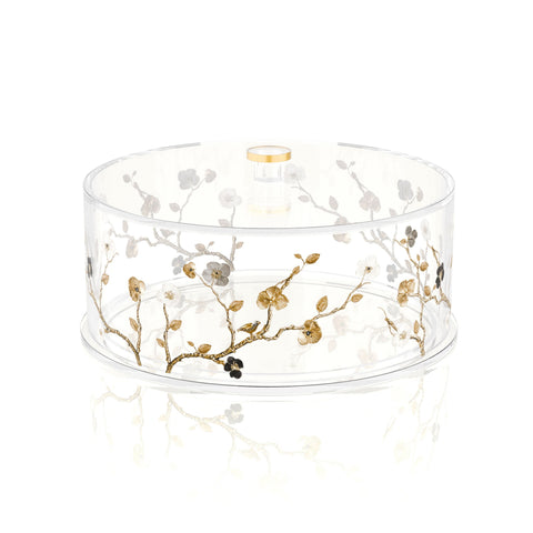 Ornate Garden Round Cake Log Holder