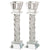 Crystal Candle sticks 11cm- With Decorative Stones