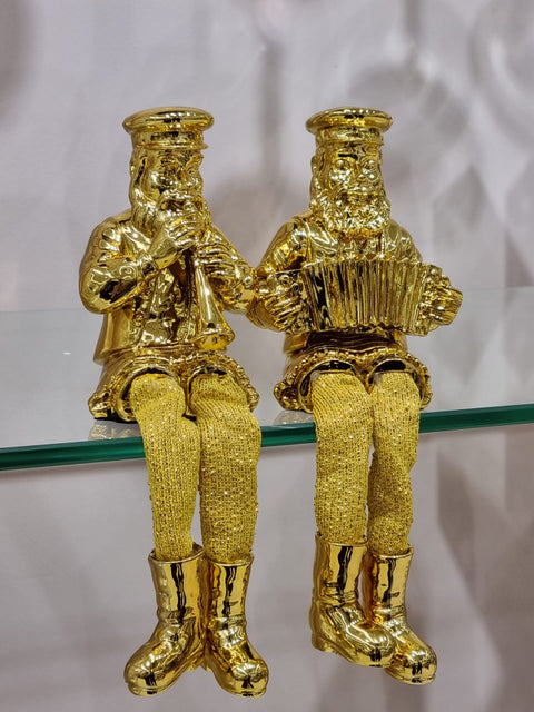 Gold Figurine - Accordeon Player