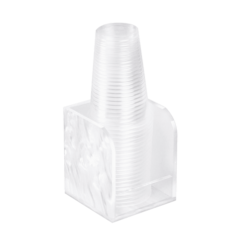 Acrylic Cup Stacker - White Pearl