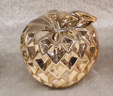 Gold Decorative Apple - 9 CM