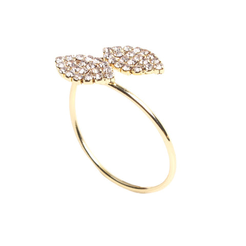 Diamond Leaves Napkin Ring (6)