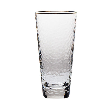 Hammered Highball Glass (6) - Gold Rom 414 ml