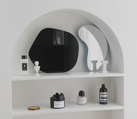 Modern Shaped Mirror Acrylic Tray