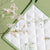 Pot Holder 20X20 CM White Green Cotton Flowers