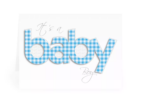 Baby Boy Card - Hand Made