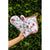 Oven Mitt White Pink Cotton Roses