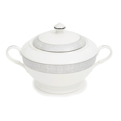 Soup terrine French Lace platine