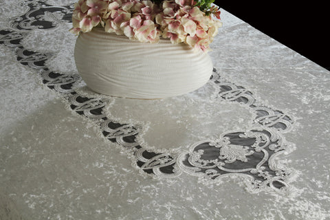 Tablecloth Saphire Beige 165x250 cm
