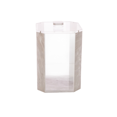 Cookie Jar Acrylic Grey Marble