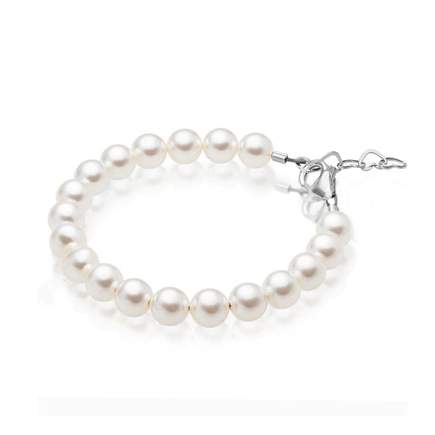 Bracelet with White Simmulated Pearls