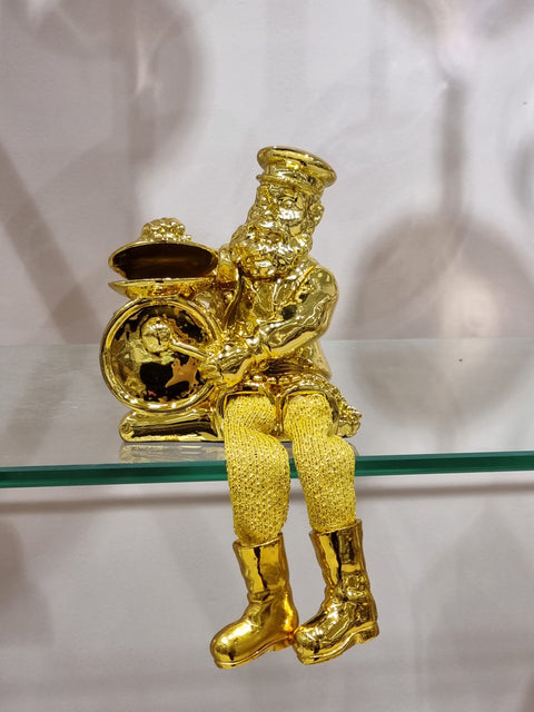 Gold Figurine - Drum Player