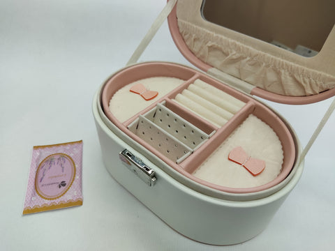 Jewellery Box With Bow - Pink
